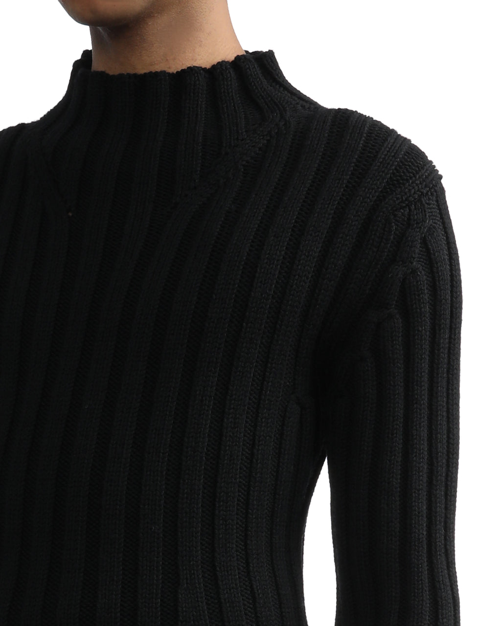 Ribbed wool jumper