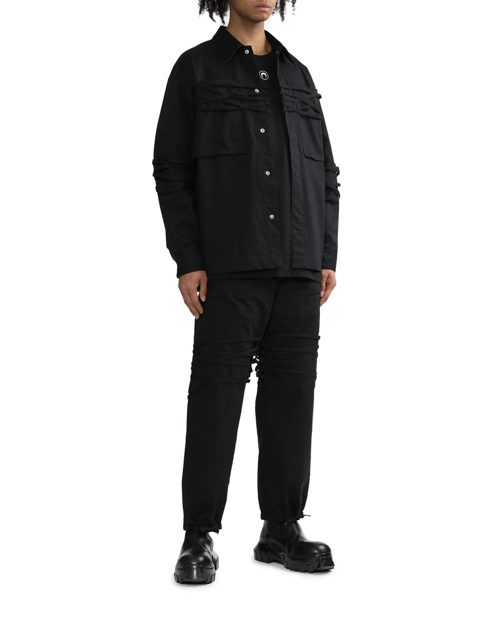 Double-waisted cargo pants