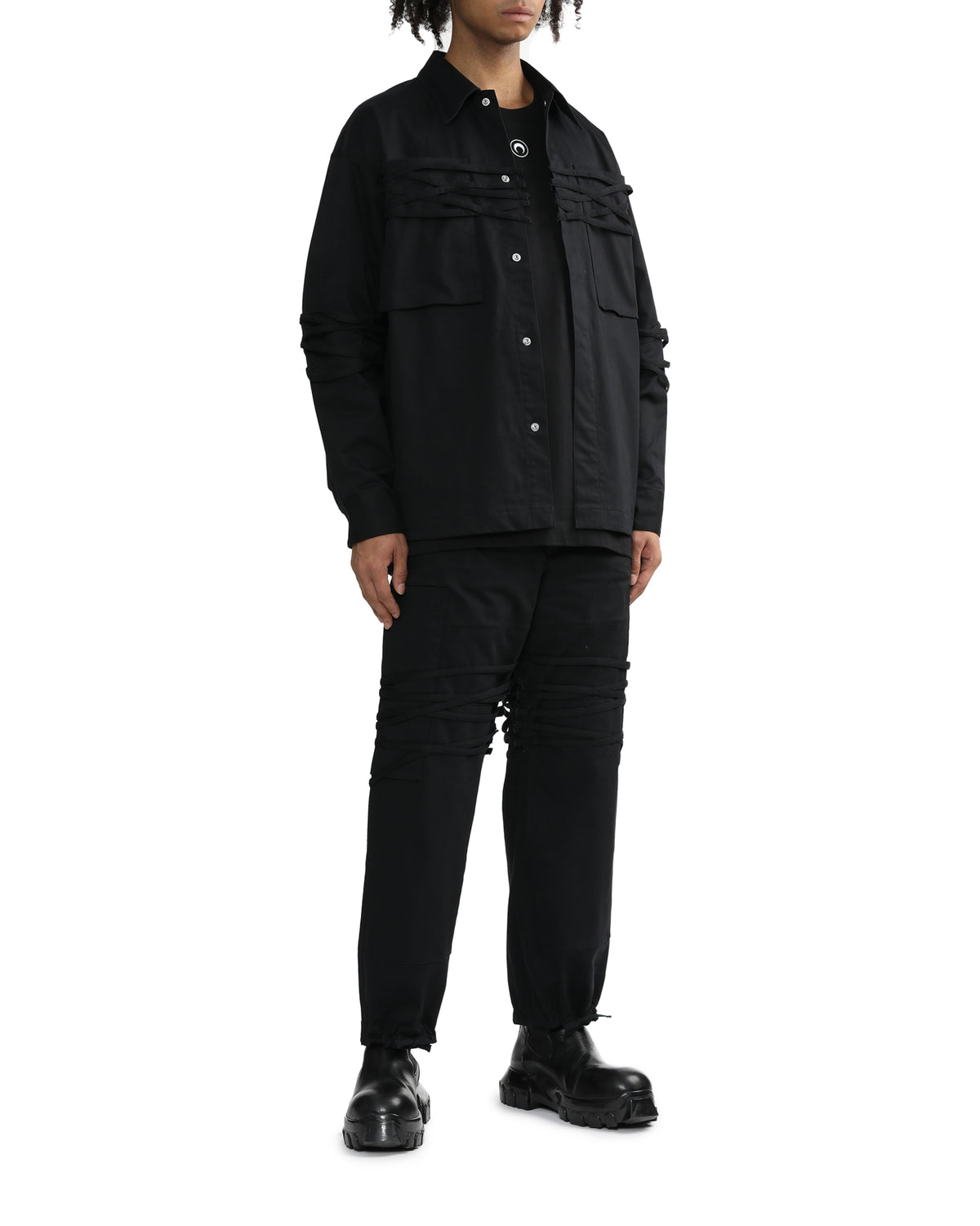 Double-waisted cargo pants