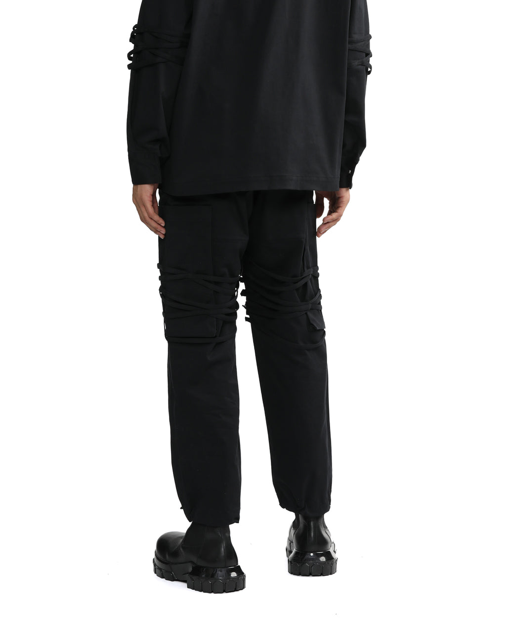 Double-waisted cargo pants