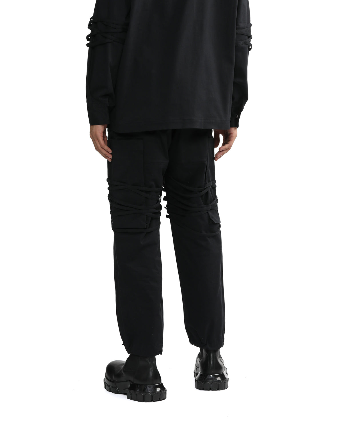 Double-waisted cargo pants