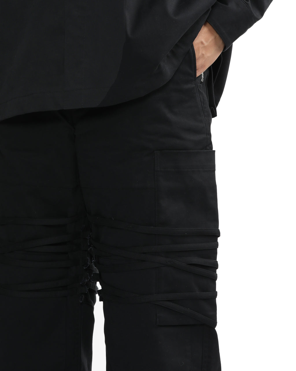 Double-waisted cargo pants