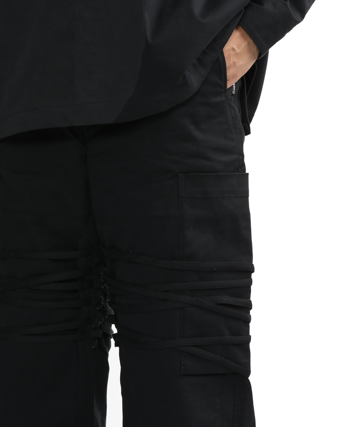 Double-waisted cargo pants