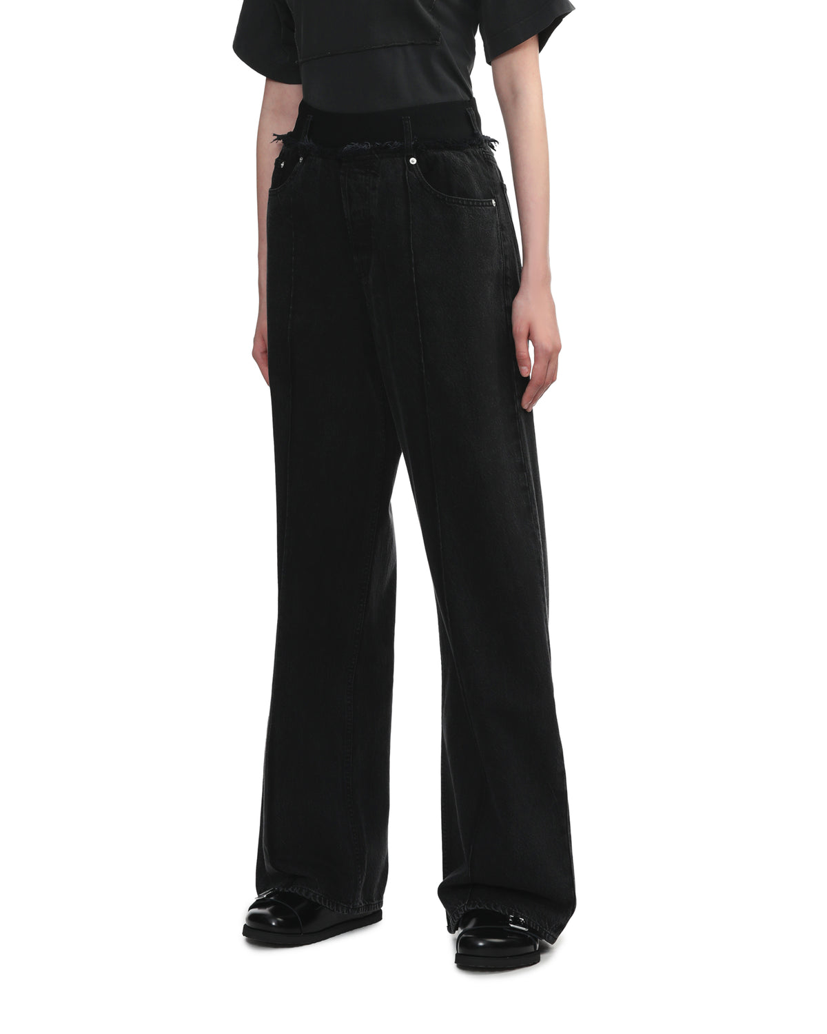 Elasticated waist jeans