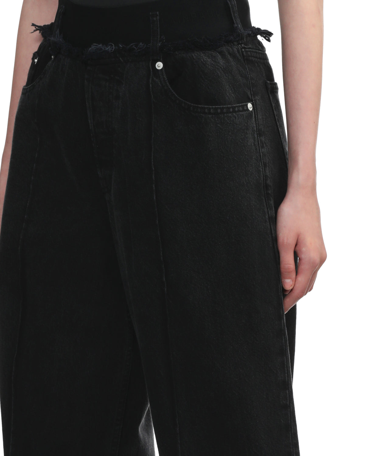 Elasticated waist jeans