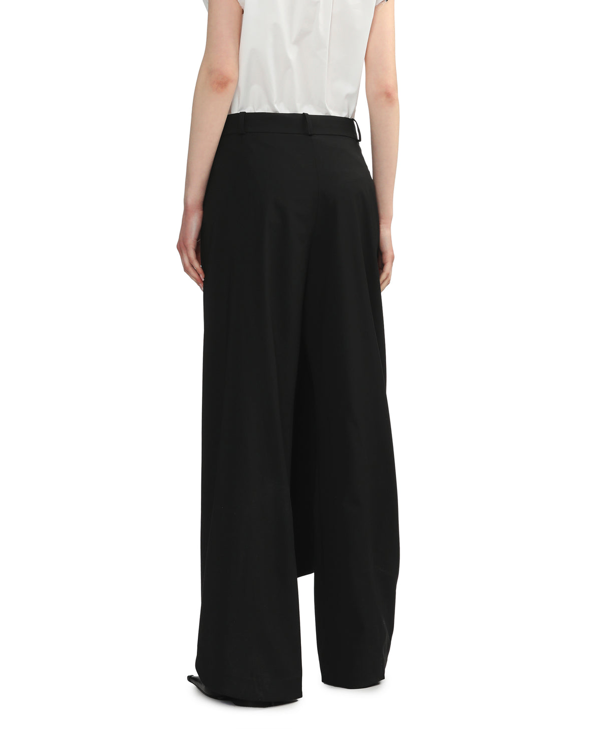 Asymmetrical skirt pants