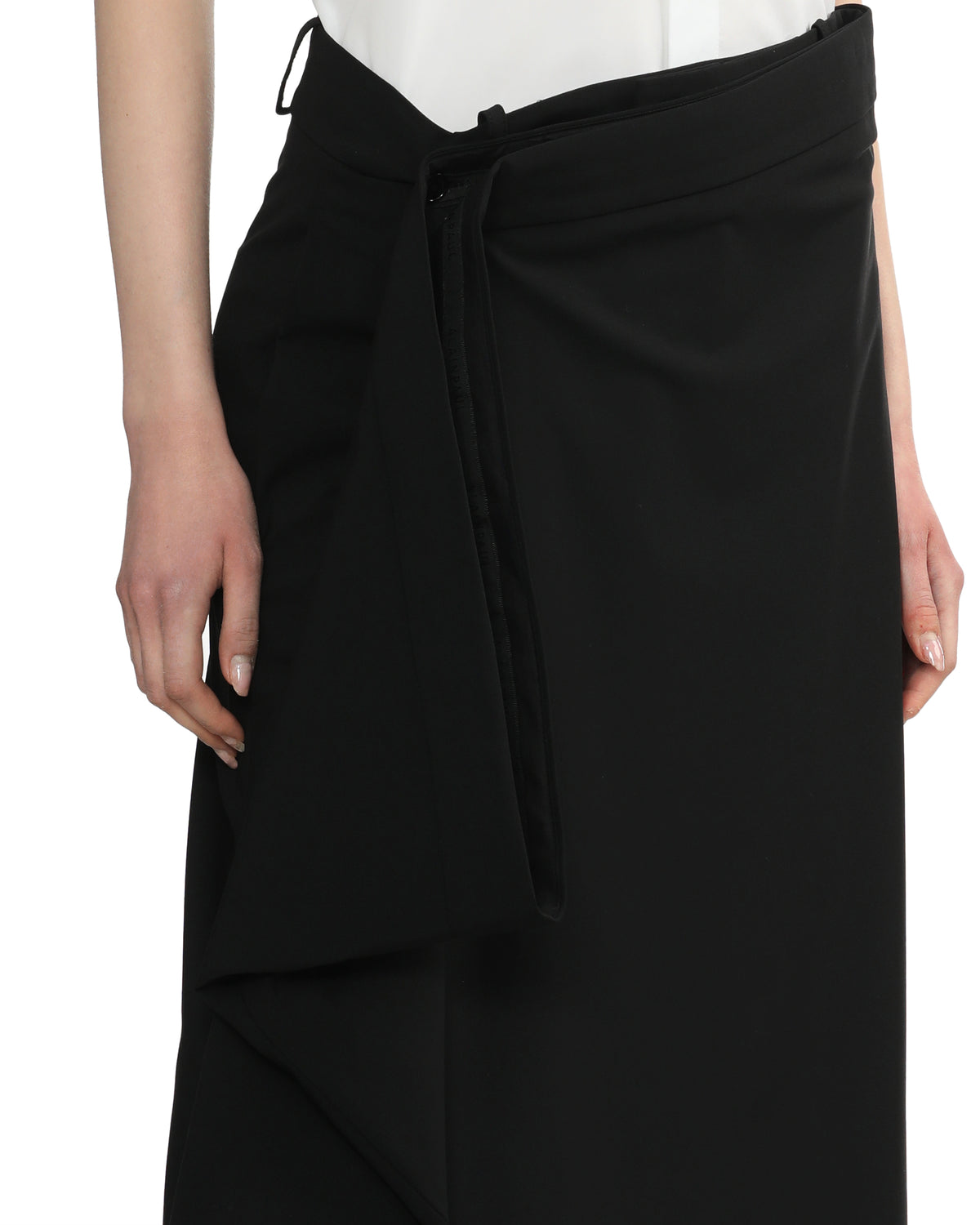 Asymmetrical skirt pants