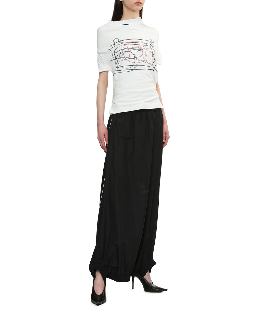 Track maxi skirt