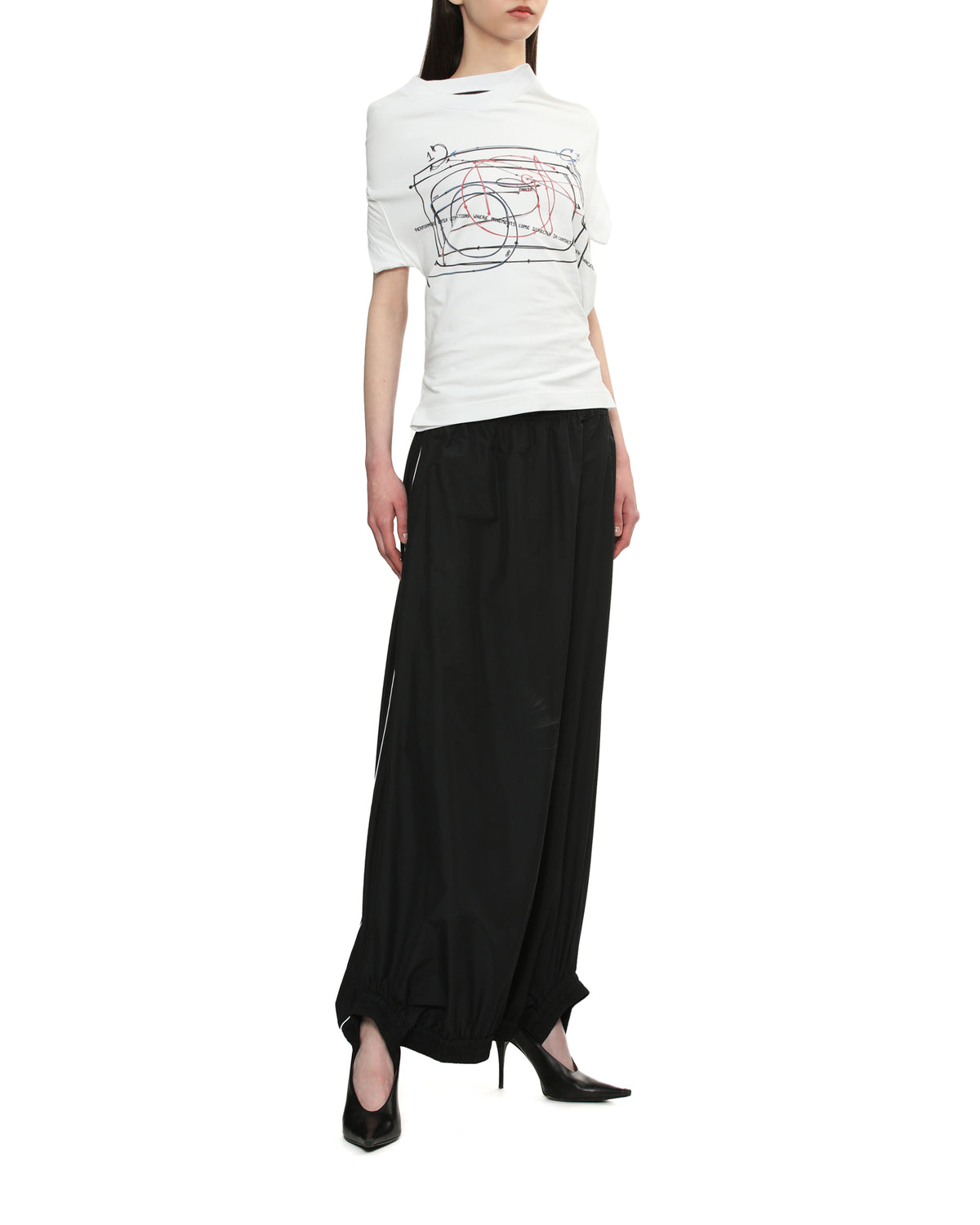 Track maxi skirt
