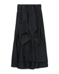 Drape detail layered skirt