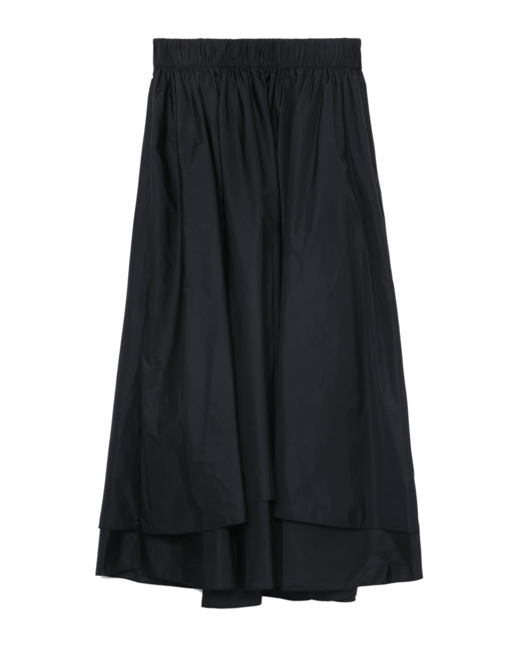 Drape detail layered skirt