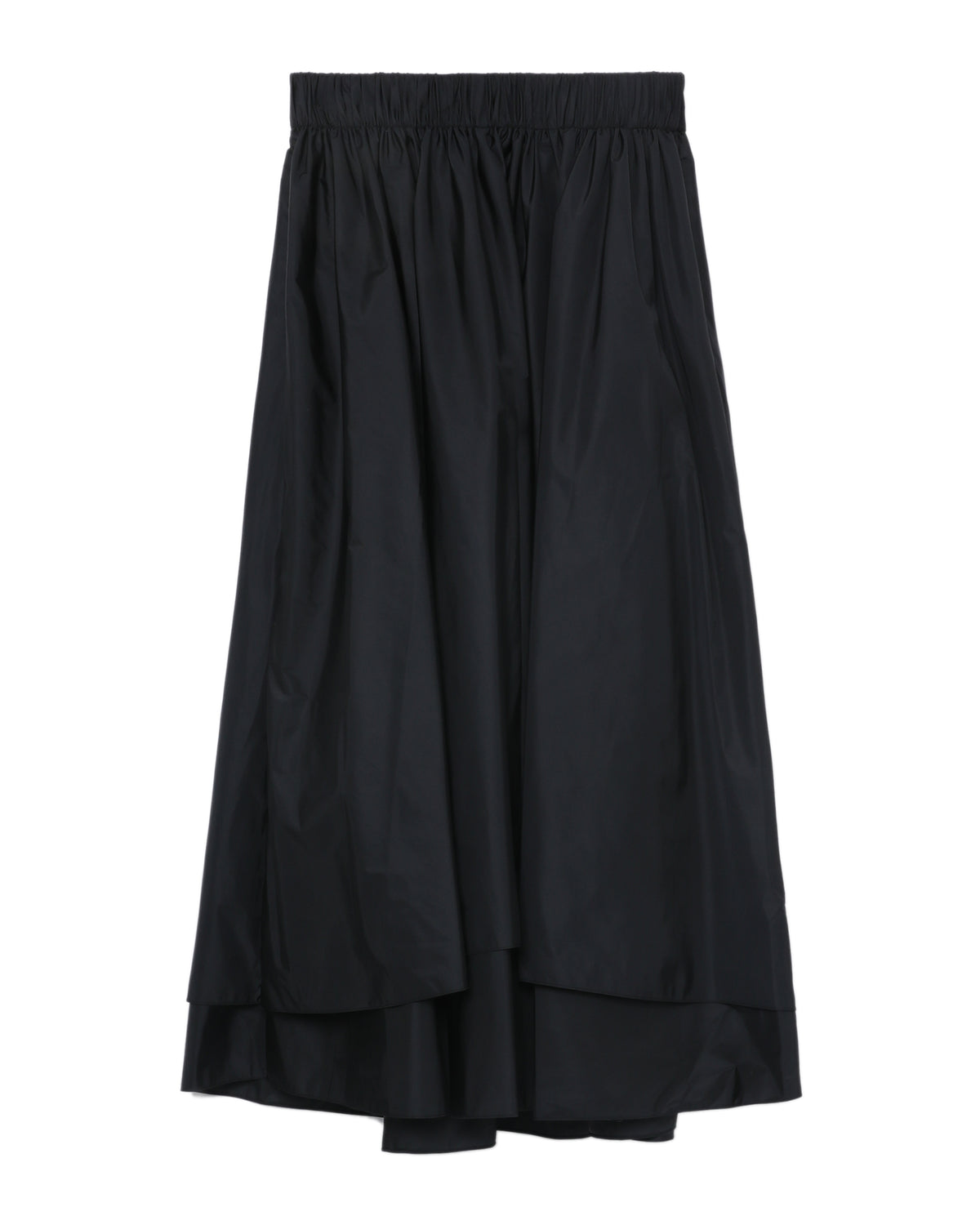 Drape detail layered skirt