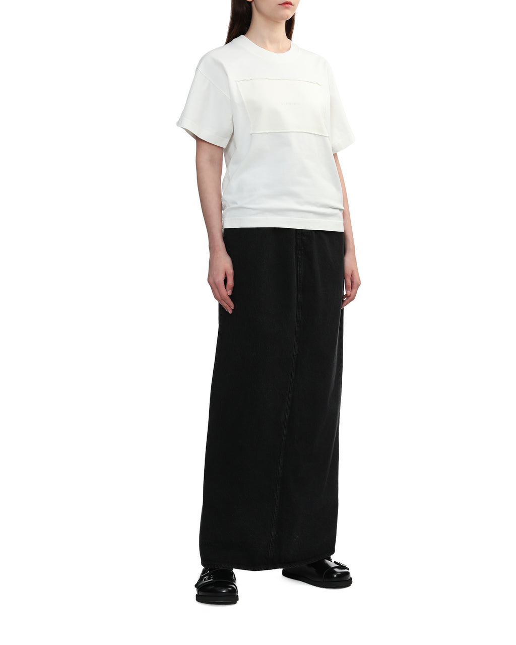 Shoulder slit tee