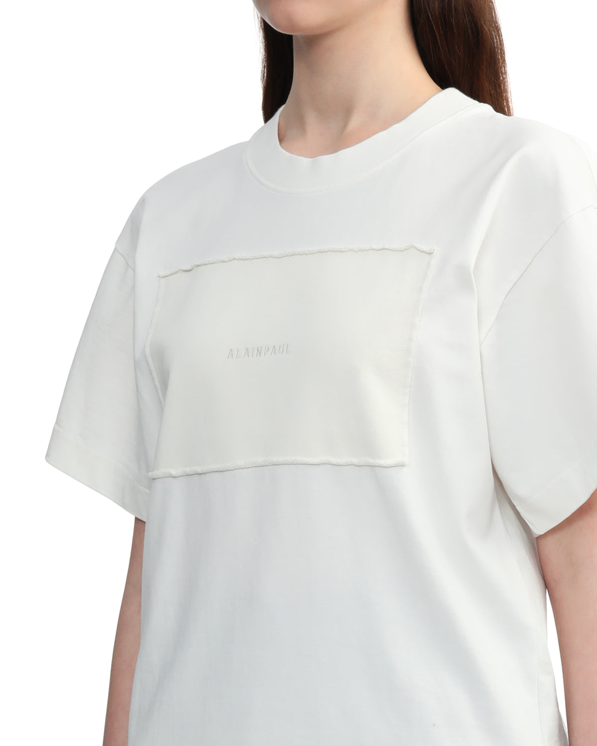 Shoulder slit tee