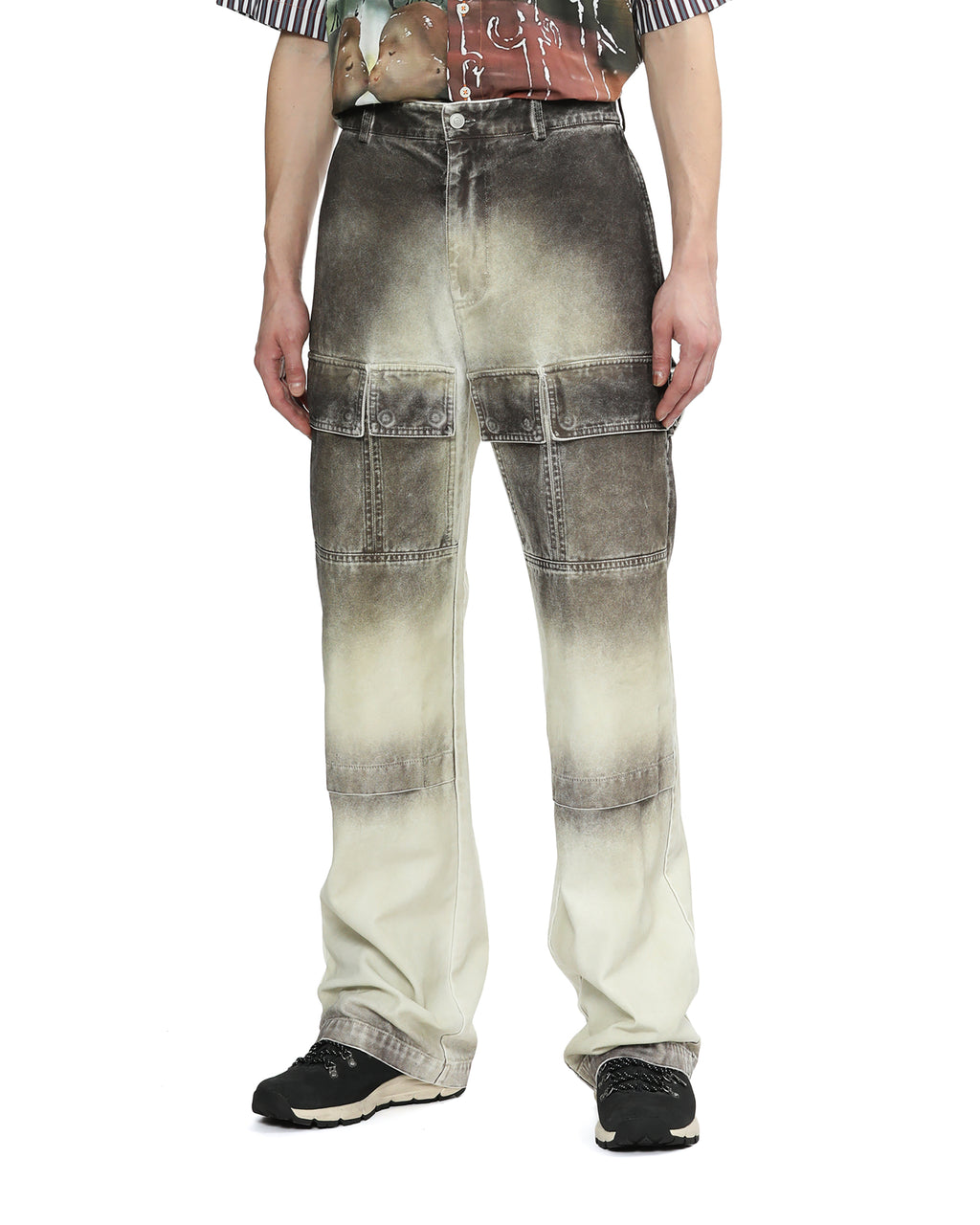 Overdyed cargo jeans