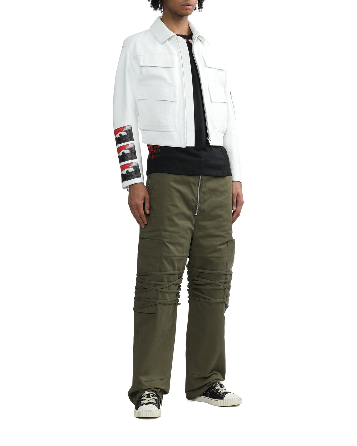 Mark flood leather jacket
