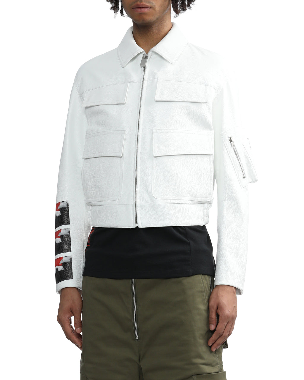 Mark flood leather jacket