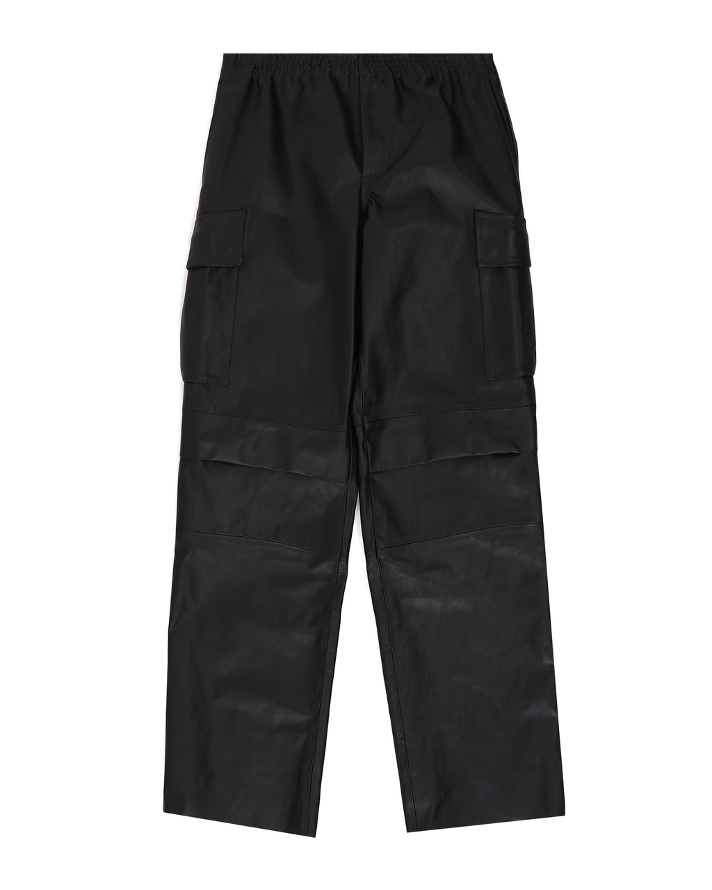 Leather cargo pants