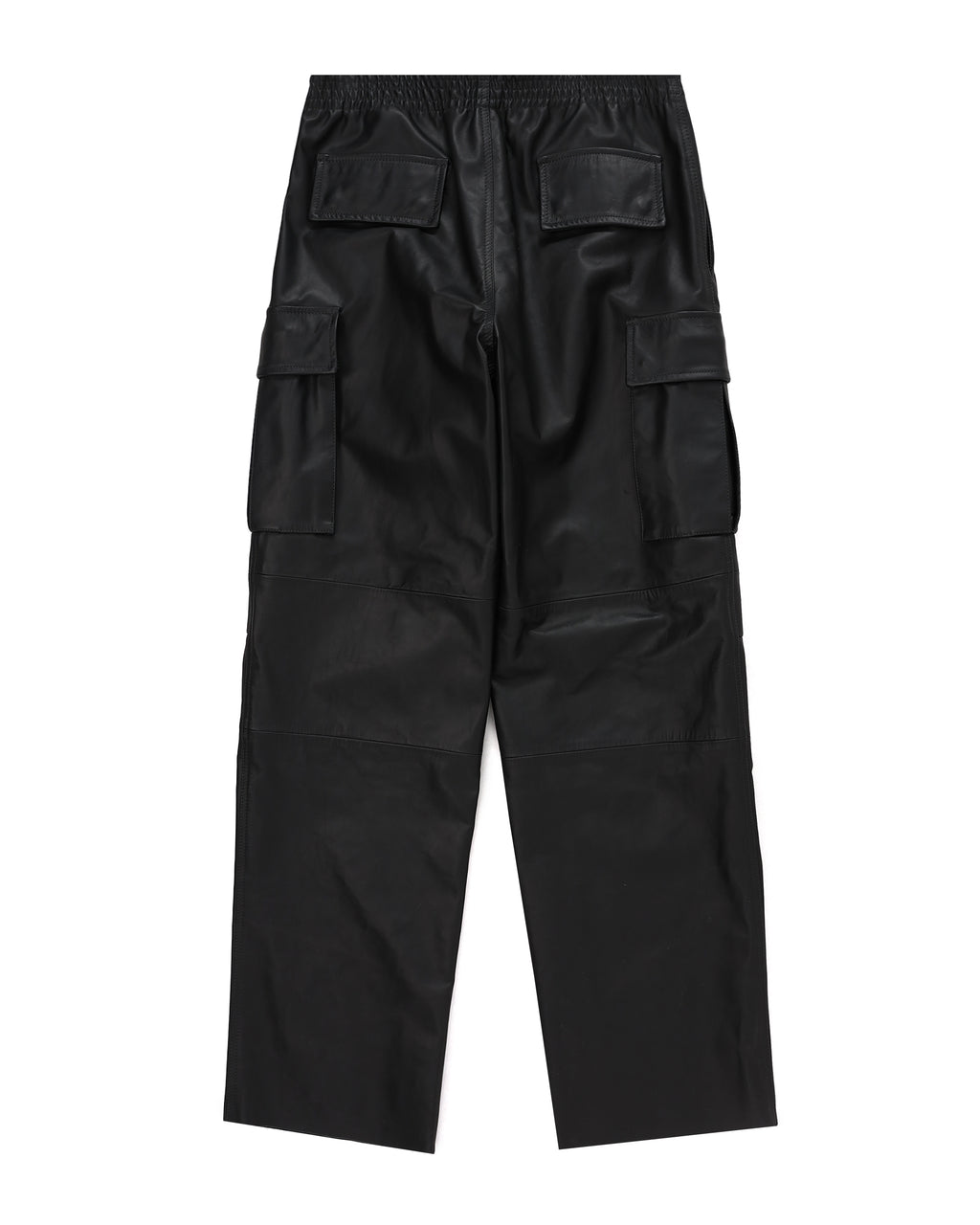 Leather cargo pants