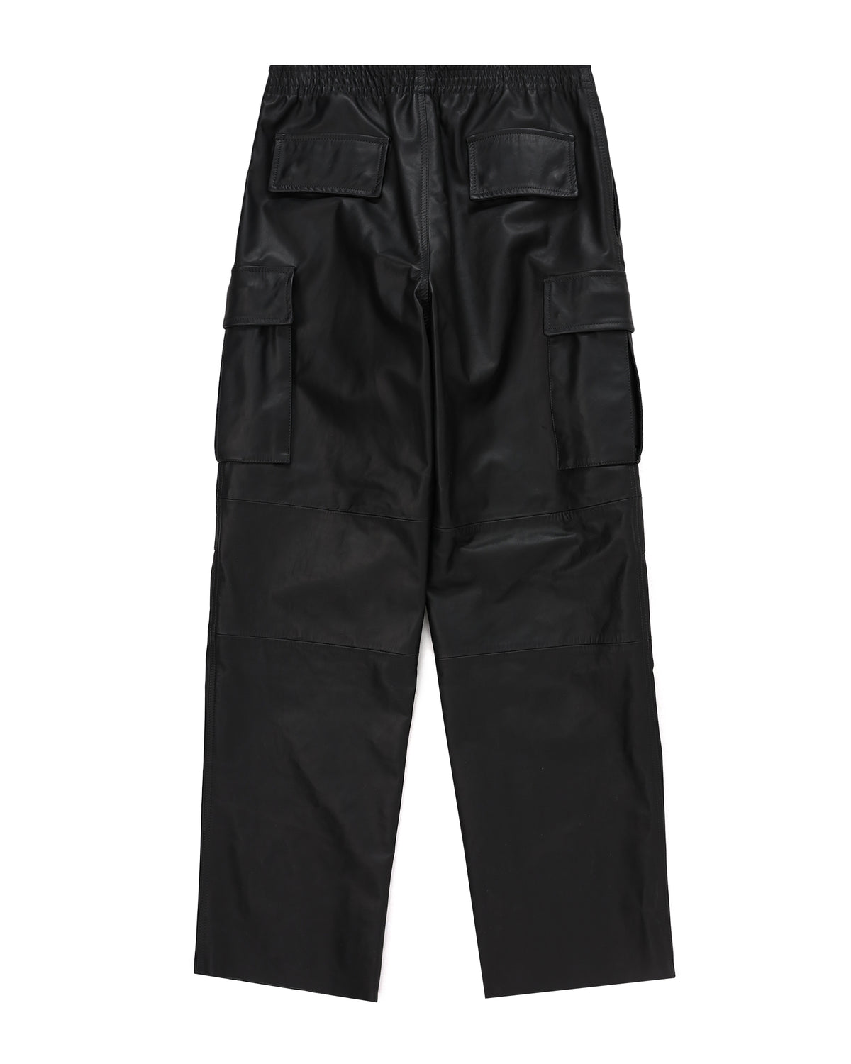 Leather cargo pants
