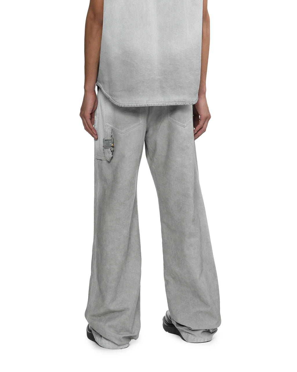 Bleached carpenter denim pants
