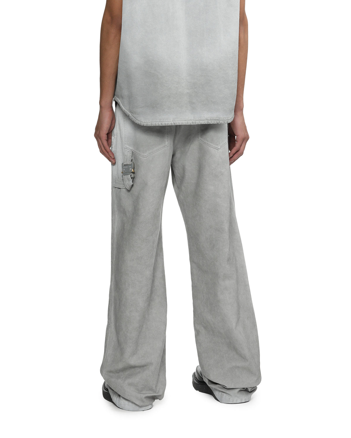 Bleached carpenter denim pants