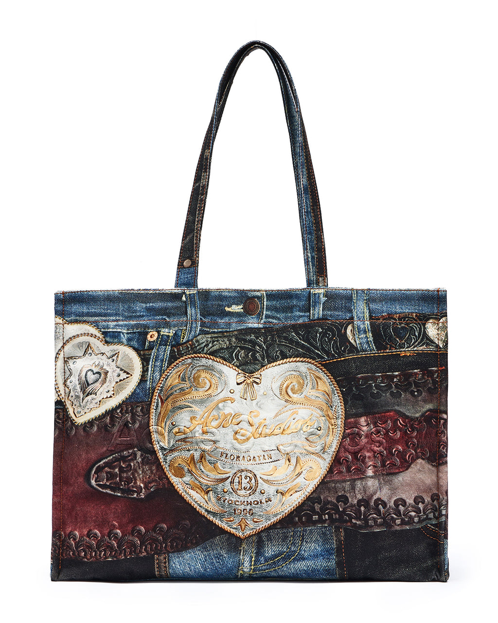 Logo shoulder tote bag
