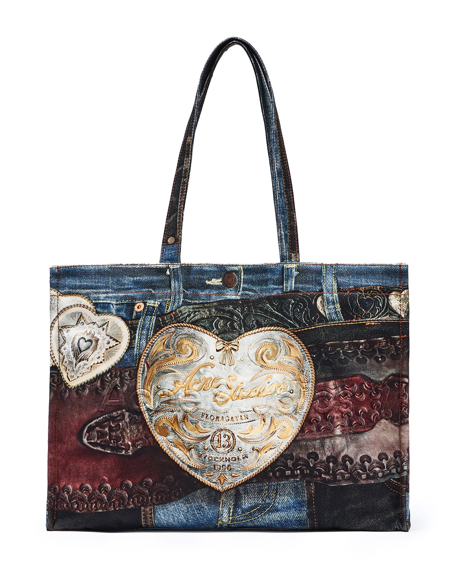 Logo shoulder tote bag