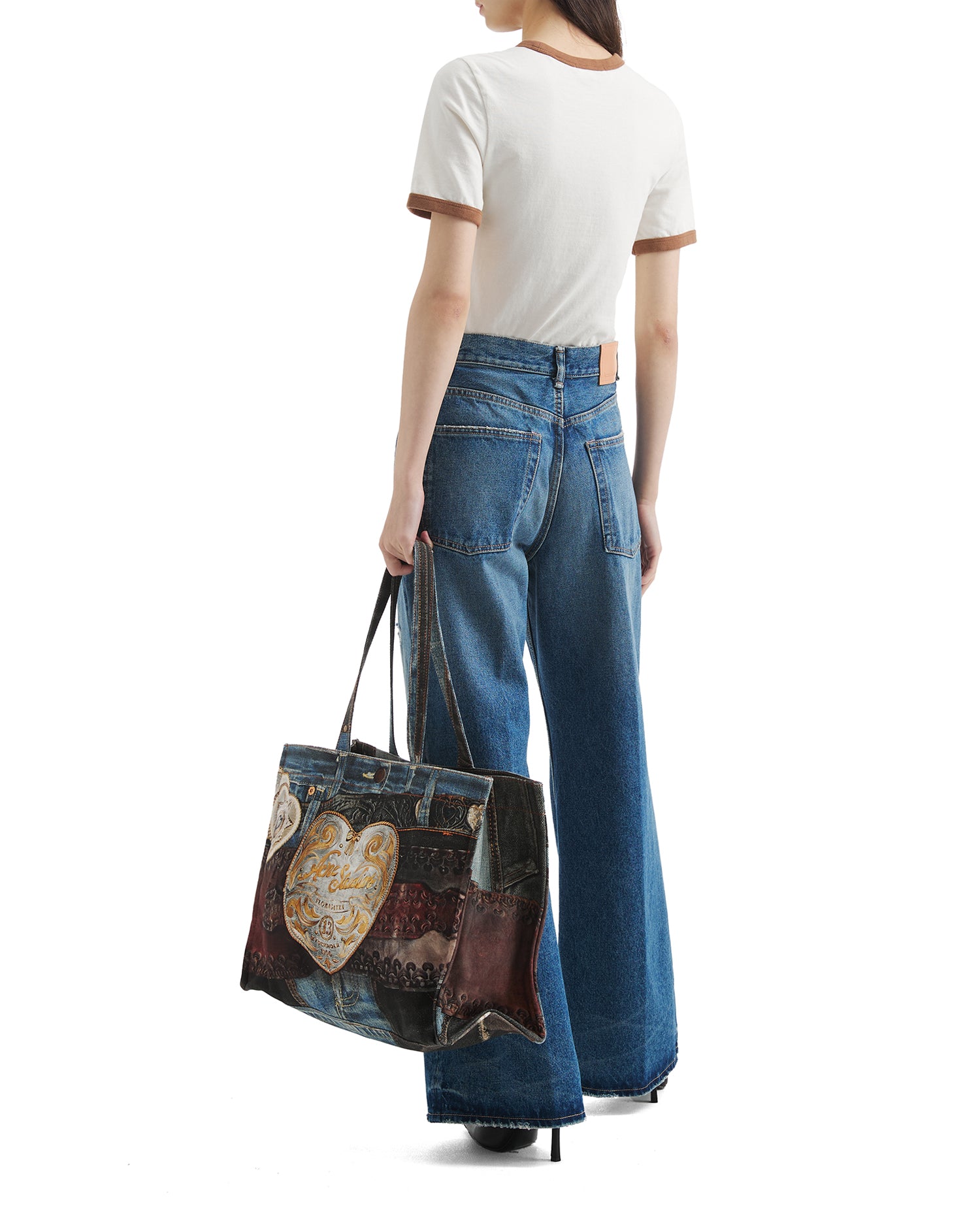 Logo shoulder tote bag