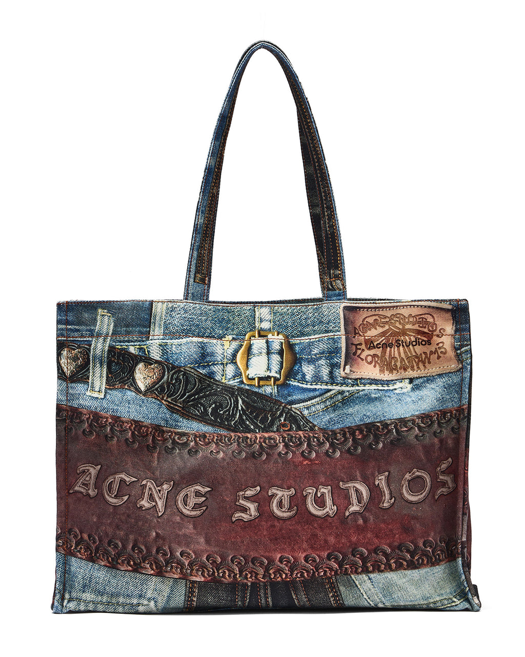 Logo shoulder tote bag