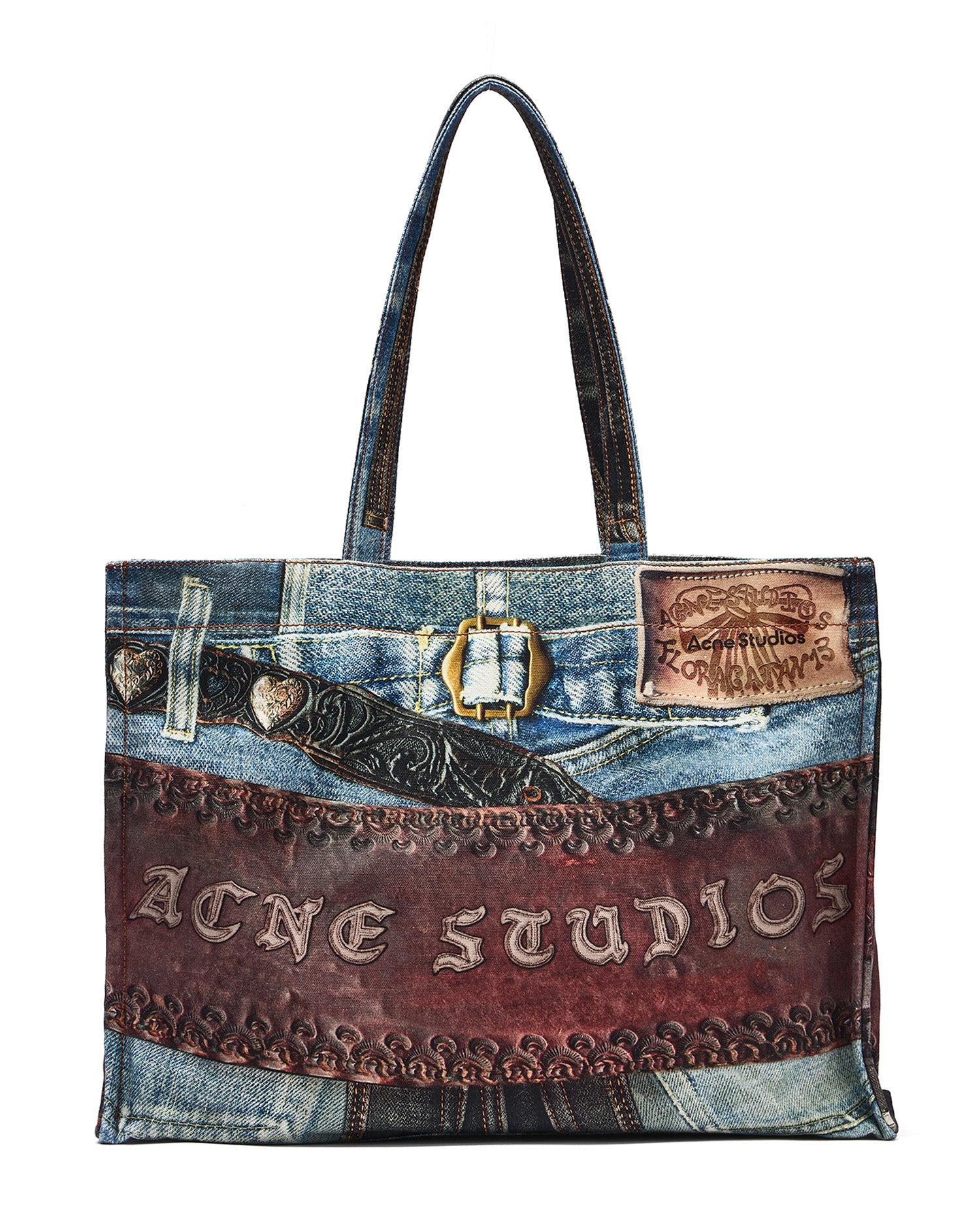 Logo shoulder tote bag