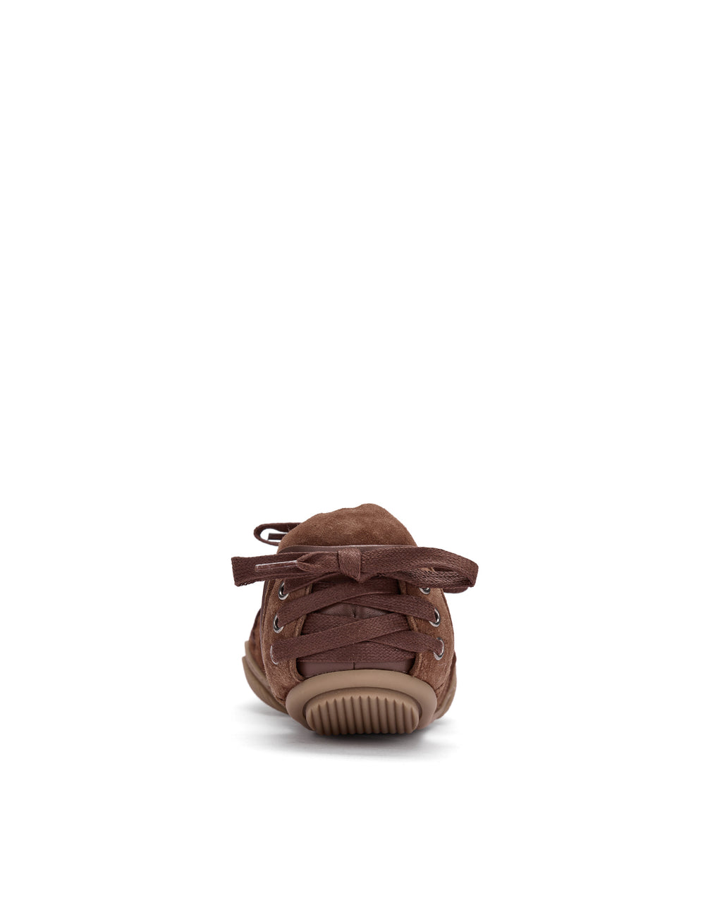 Suede panelled low-top sneakers