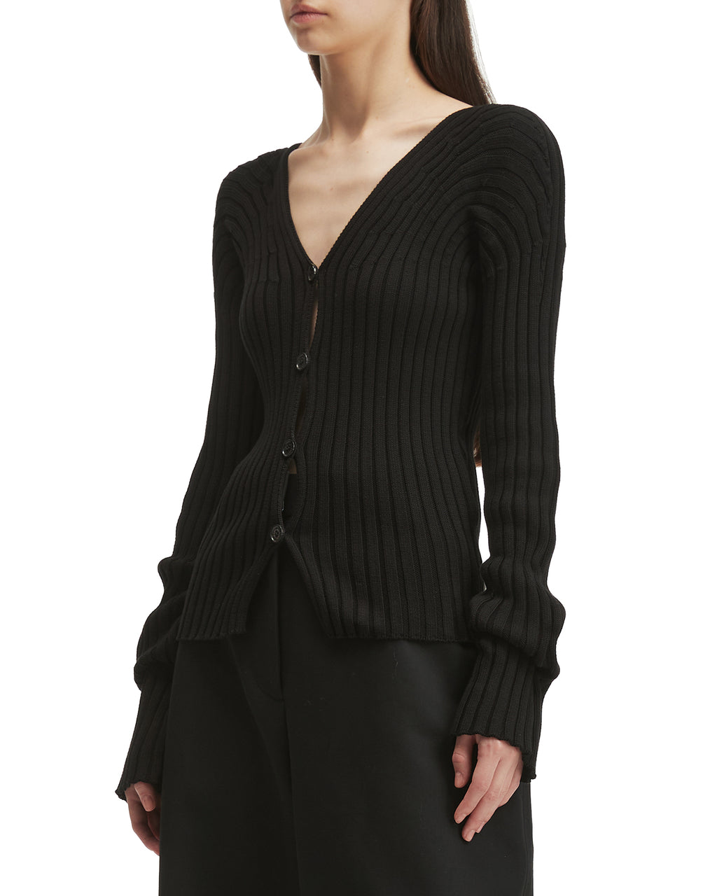 V-neck cardigan