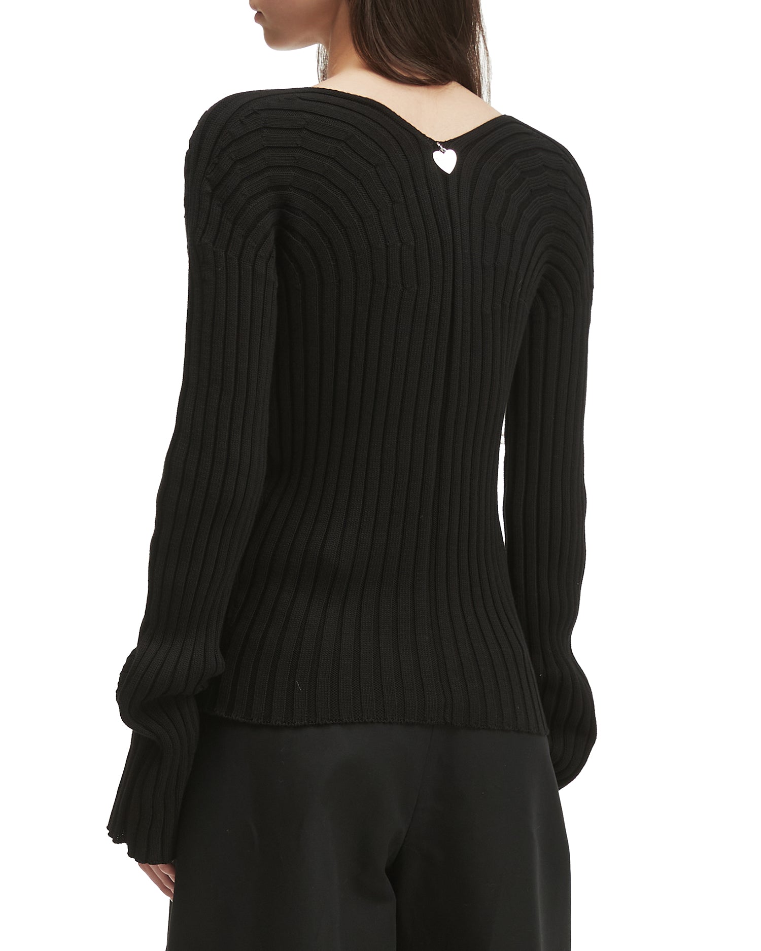 V-neck cardigan