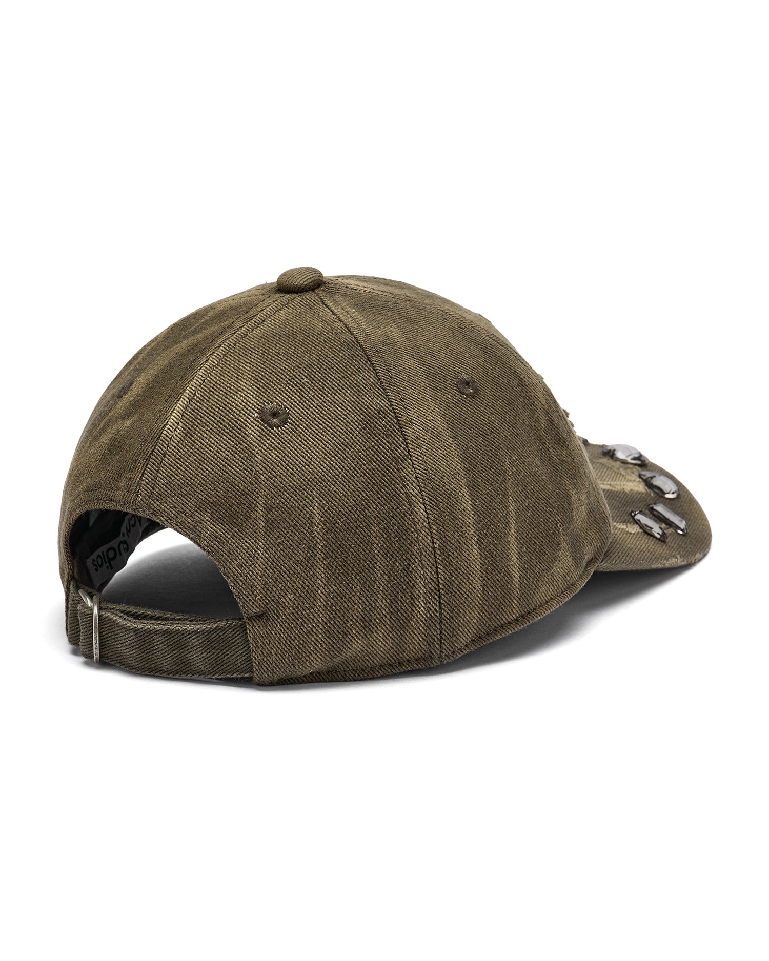 Distressed logo cap