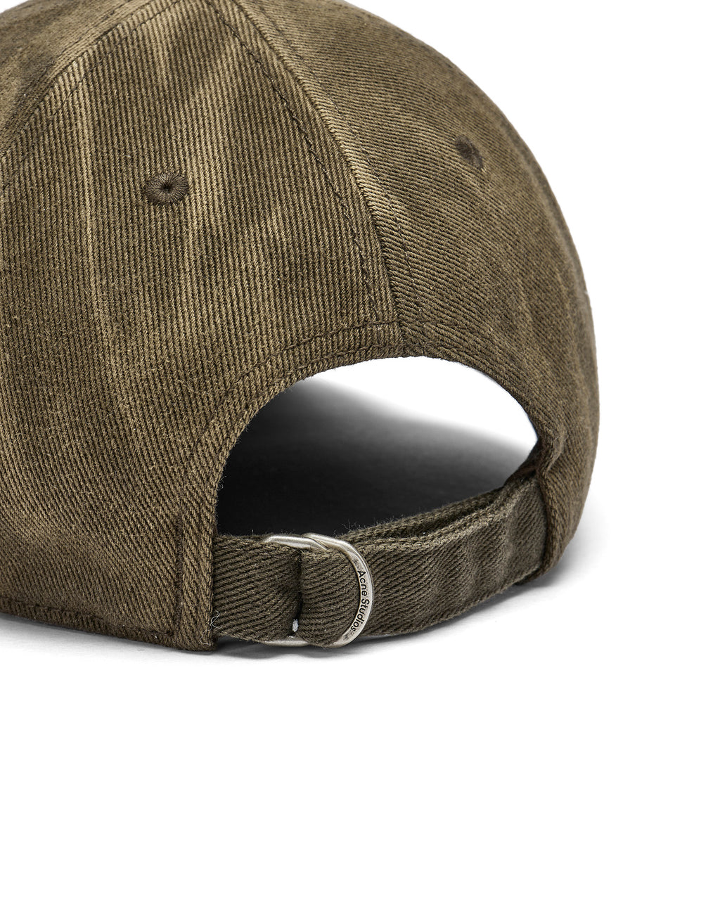 Distressed logo cap