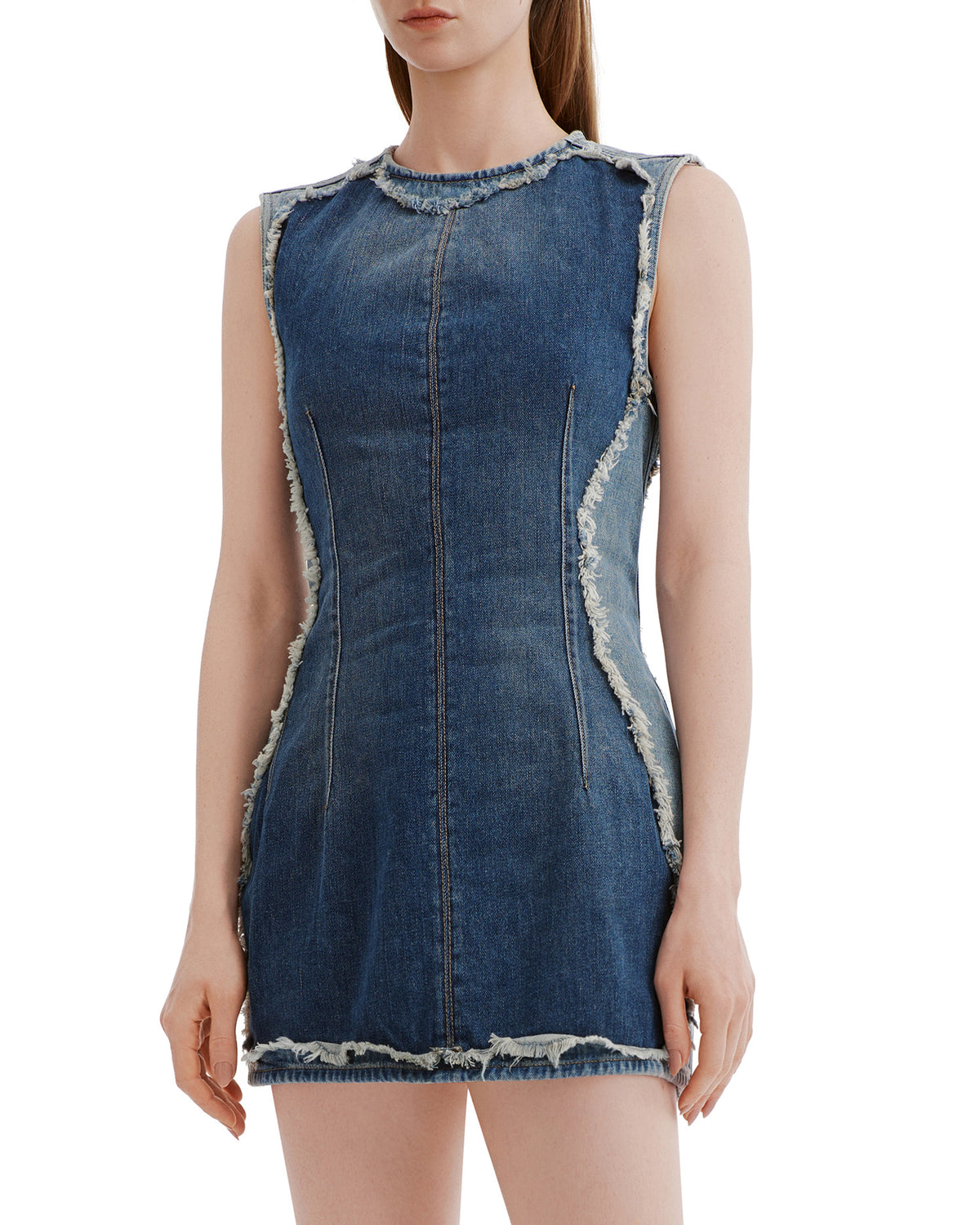 Denim mini dress