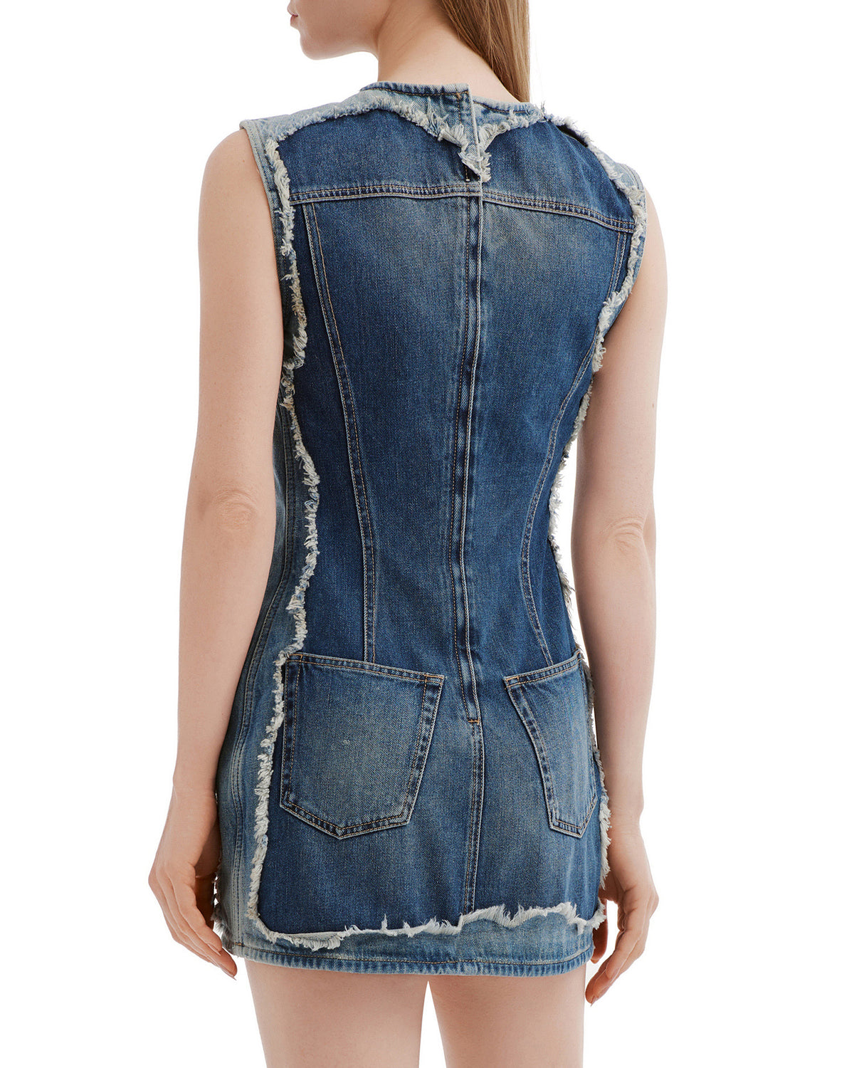 Denim mini dress