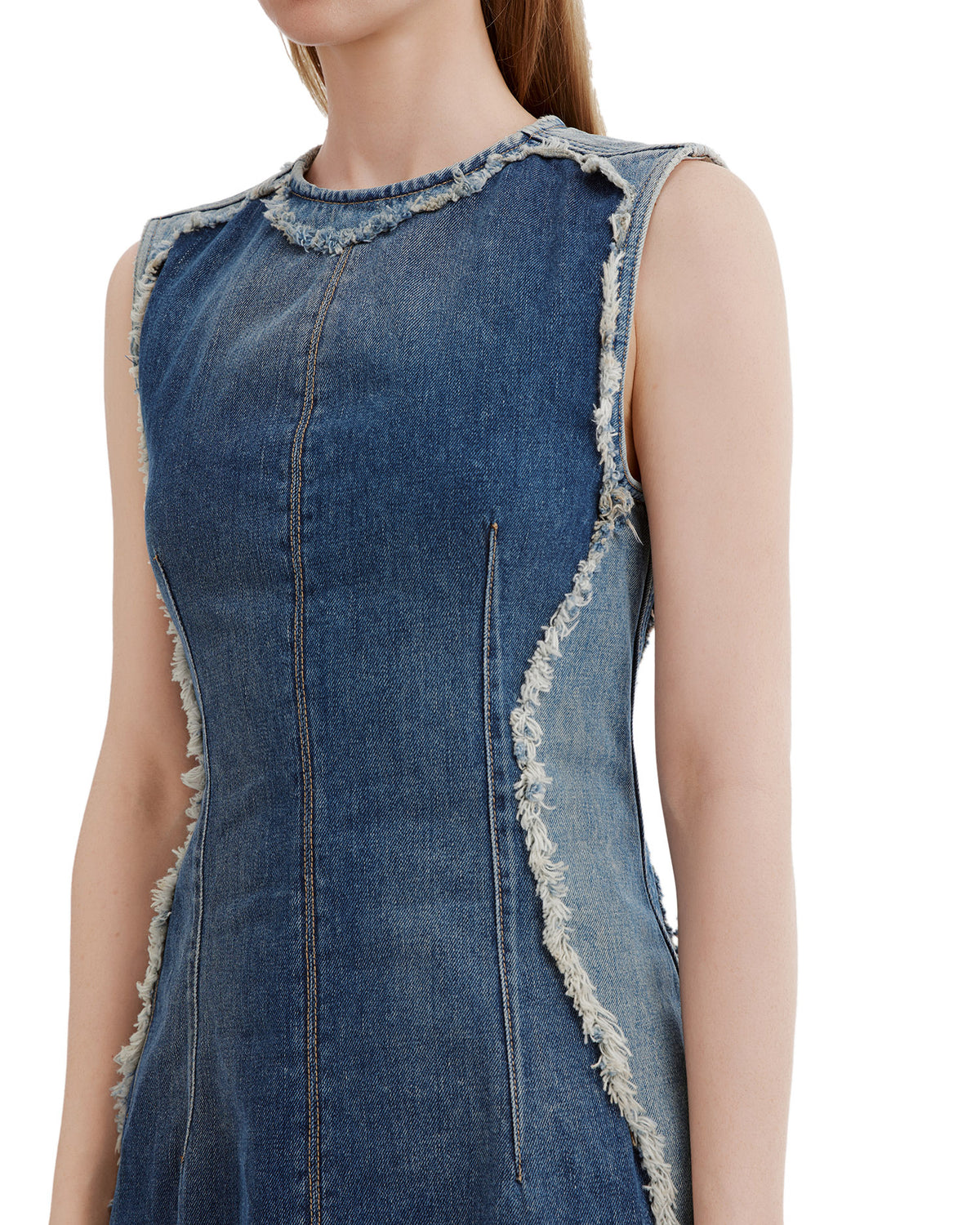 Denim mini dress
