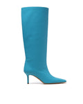 Leather heel boots
