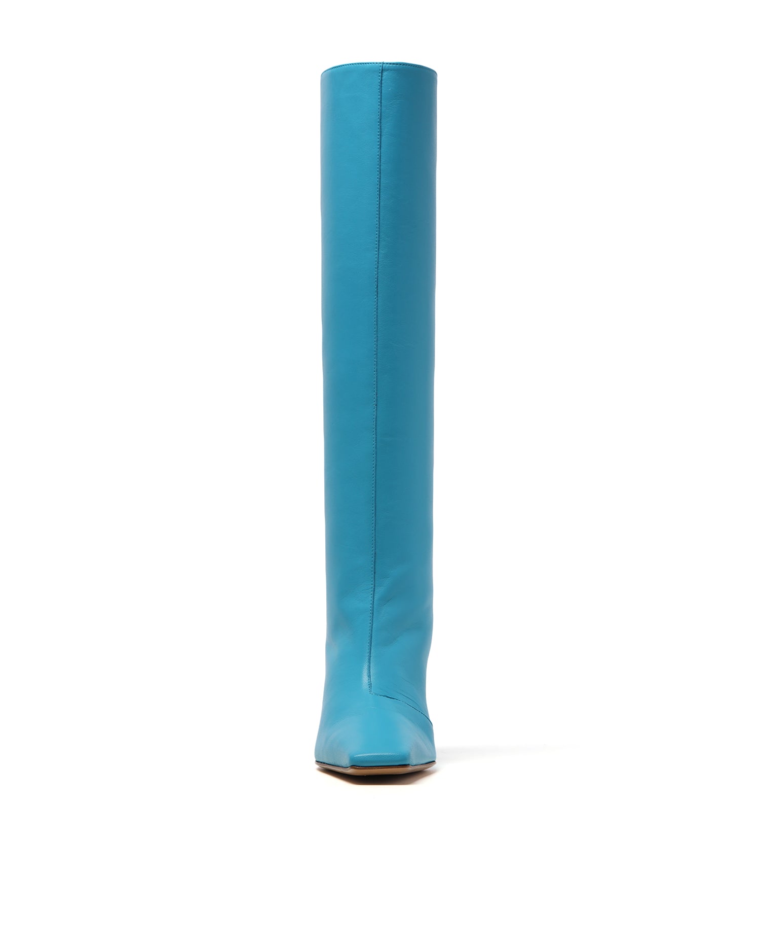 Leather heel boots