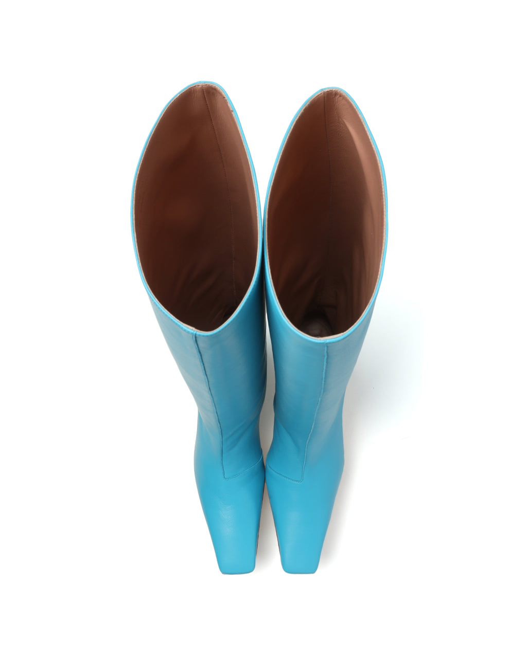 Leather heel boots