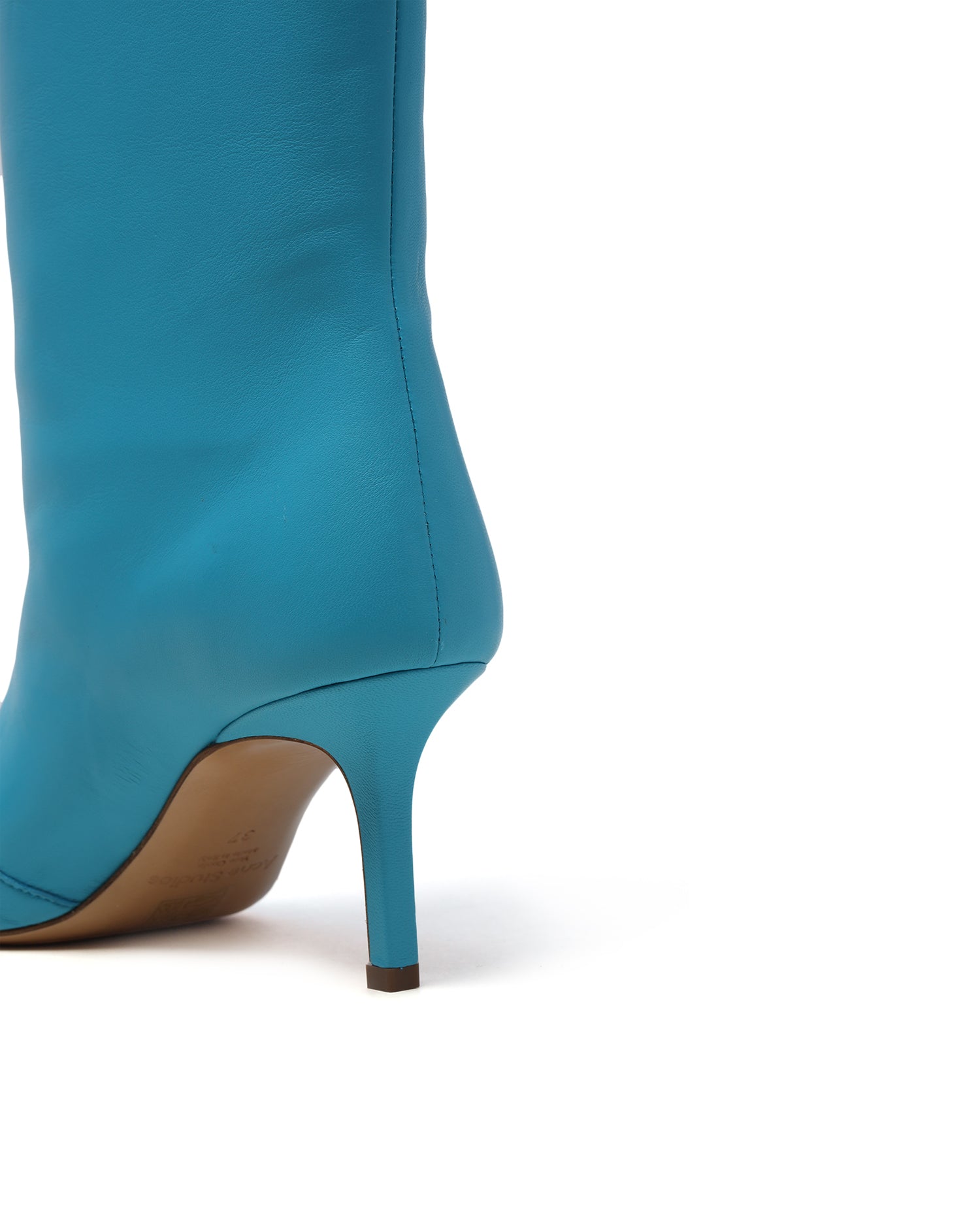Leather heel boots