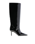 Leather heel boots