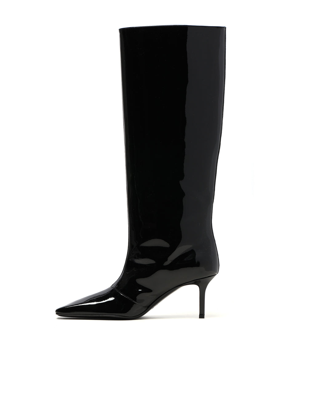 Leather heel boots