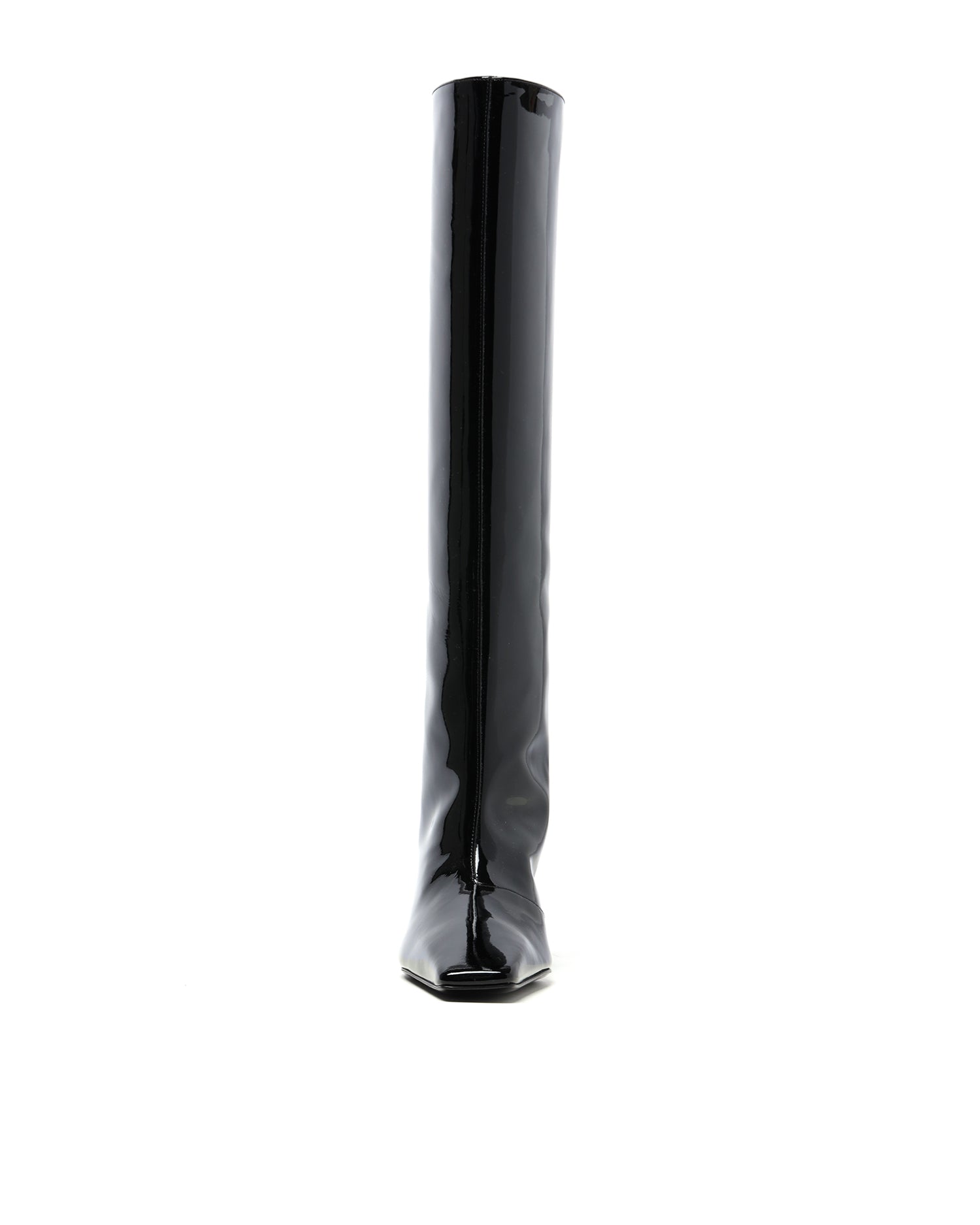 Leather heel boots