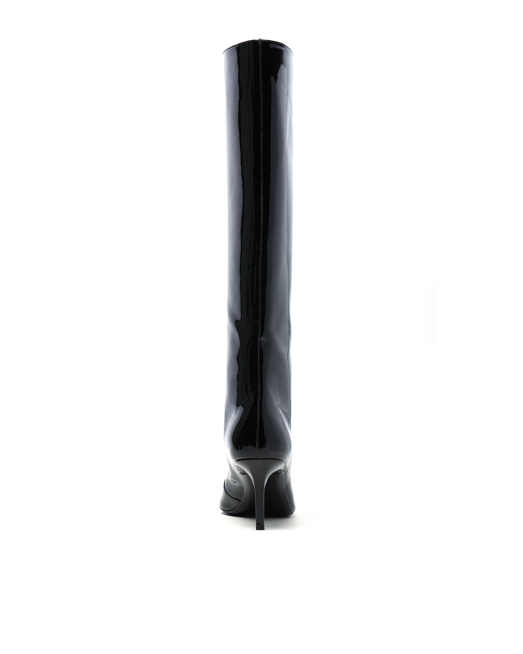 Leather heel boots