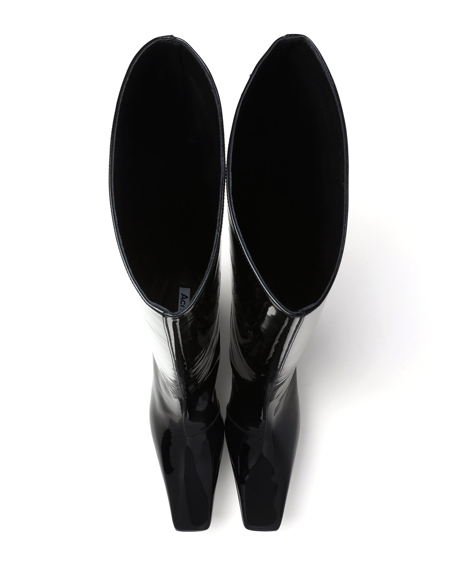Leather heel boots