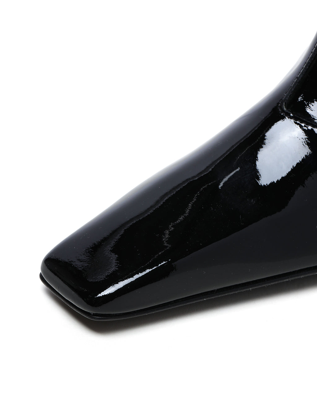 Leather heel boots