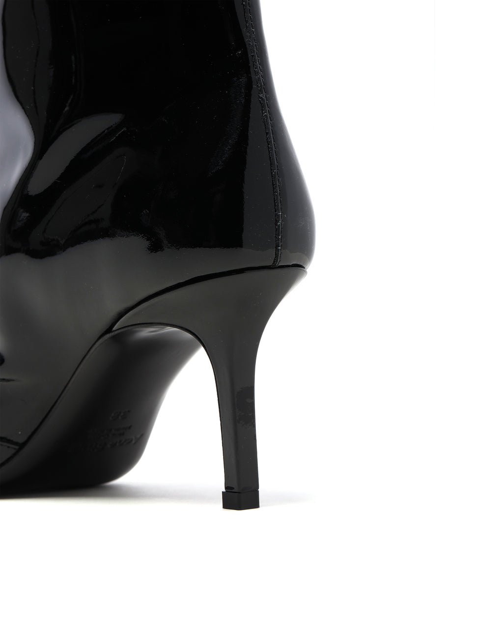 Leather heel boots
